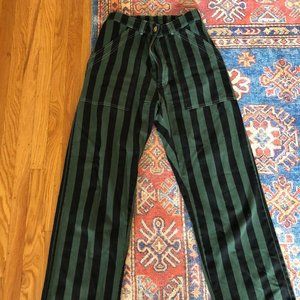 Big Bud Press Forest Green Striped Work Pants